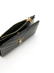 Cassandre Vertical Wallet, Gold Hardware