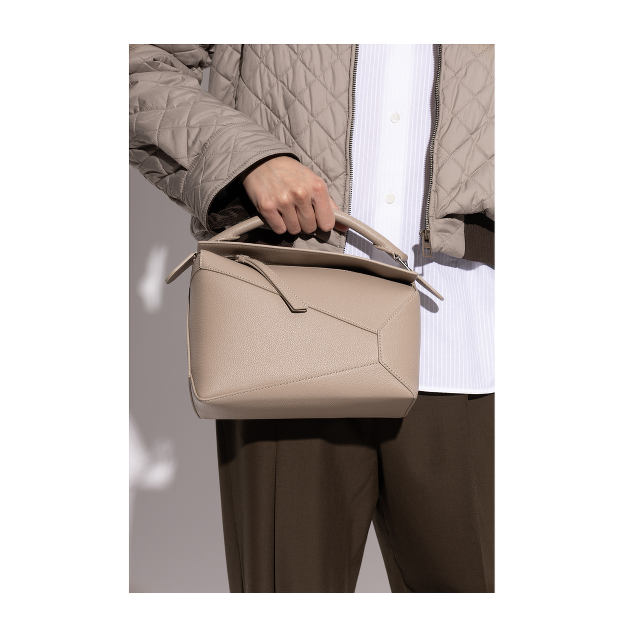 MAYFEYR - Loewe - Puzzle Edge Small Handbag - A510P60XAW0CLAY