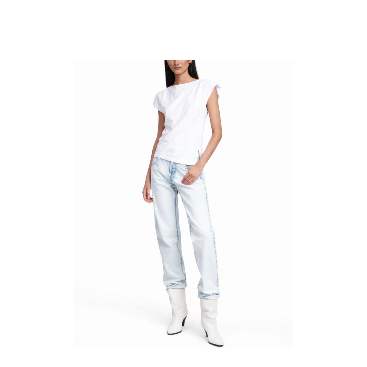 MAYFEYR - Isabel Marant Étoile - T Shirt Sebani - TS0097FAA1N41I20WH