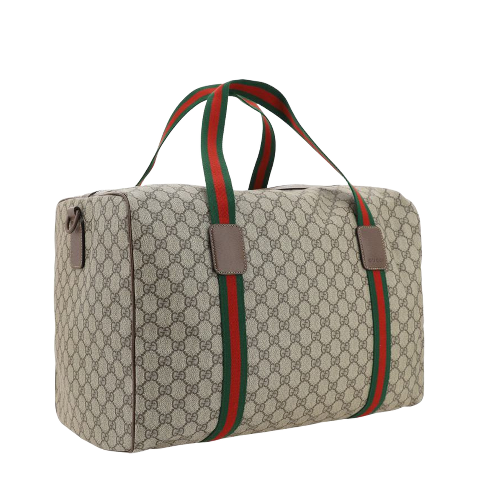 Ophidia Medium Leather Duffel Bags - Beige