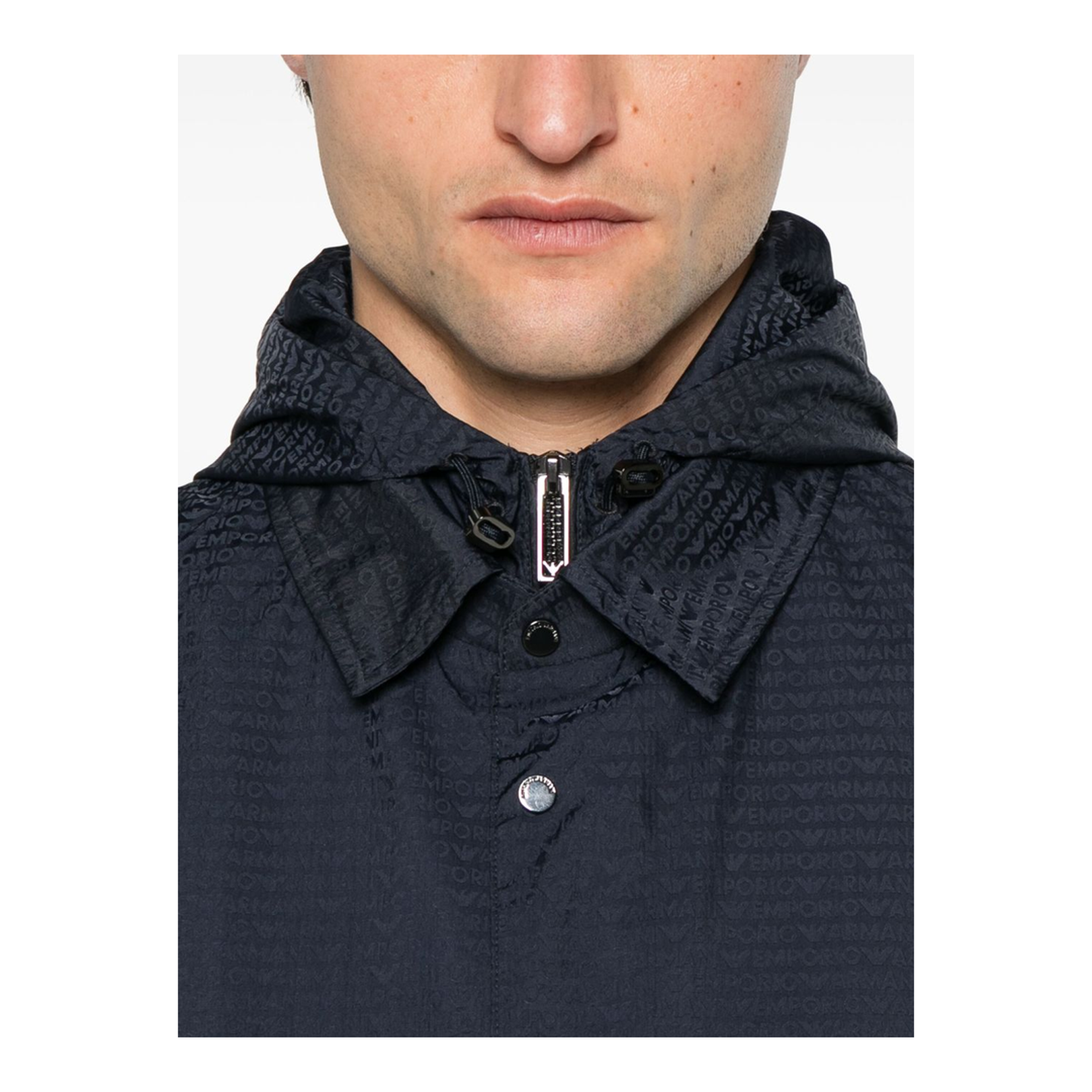 Midnight Blue Press-Stud Jacket