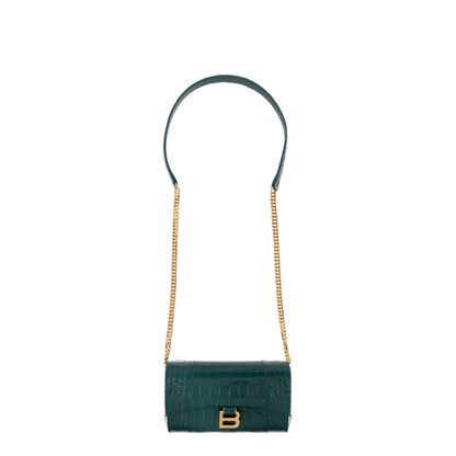 MAYFEYR - Balenciaga - Hourglass Wallet On Chain - 8463432ABLU3108