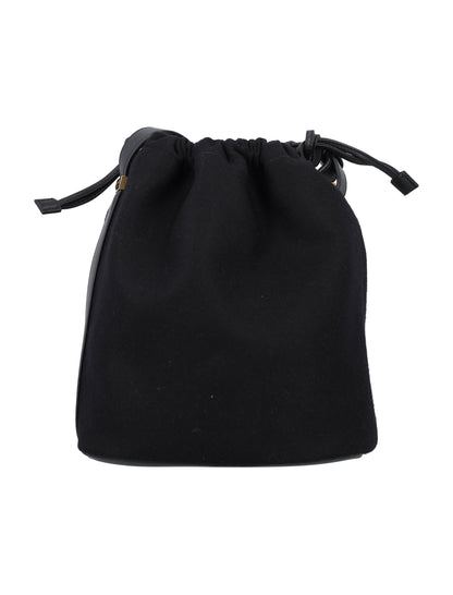 Drawstring Crossbody Pouch, Gold Hardware