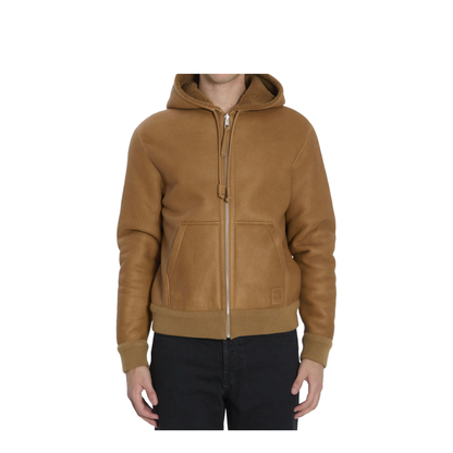 Hooded Leather Jacket