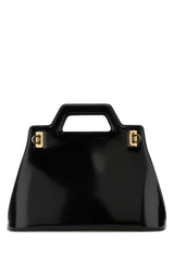 Wanda Top Handle Bag, Gold Hardware