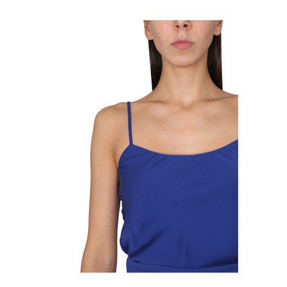 Silk Charmeuse Tuxedo Top