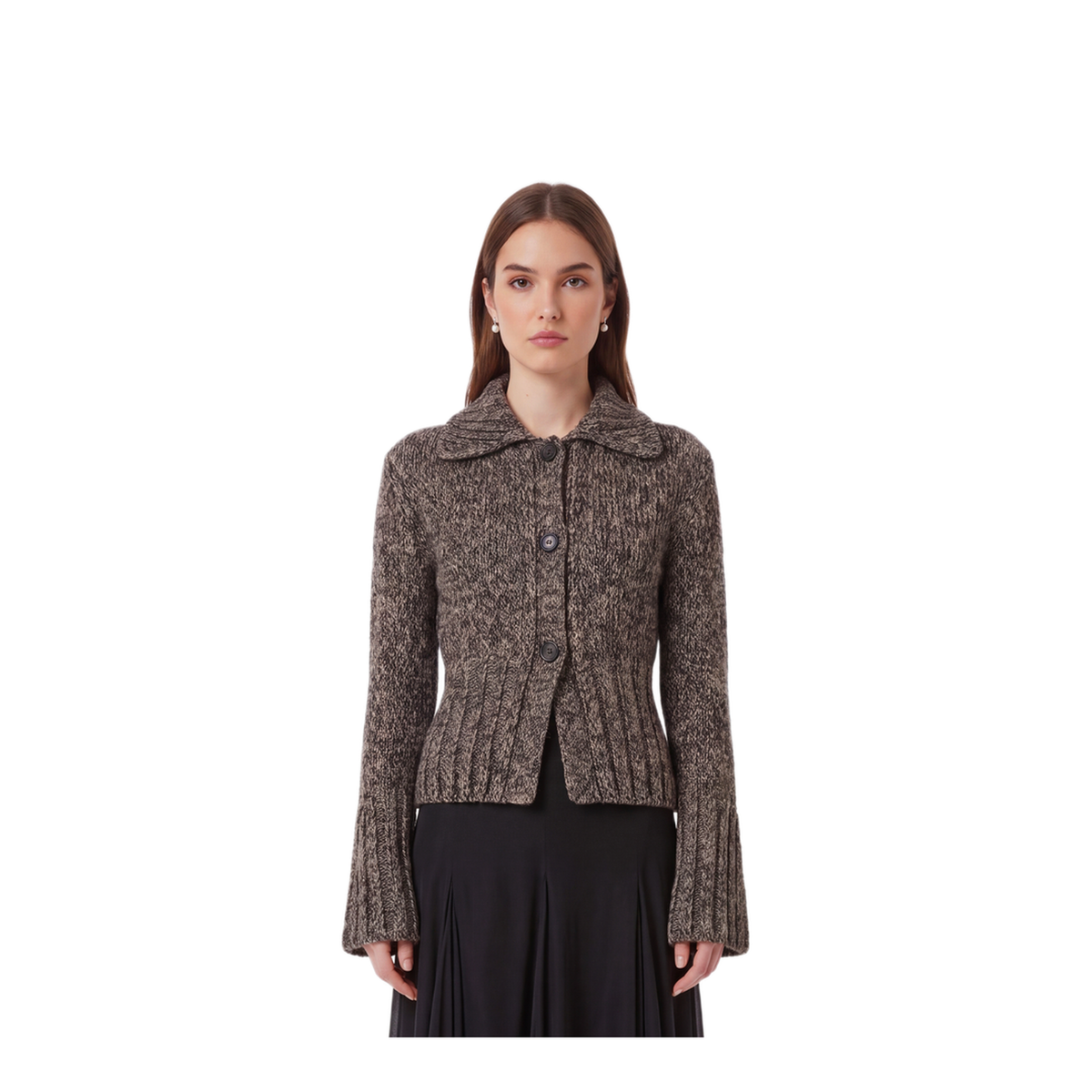 MAYFEYR - Khaite - Takeo Cardigan In Multi Sepia And Black - 18403675792