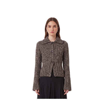 MAYFEYR - Khaite - Takeo Cardigan In Multi Sepia And Black - 18403675792