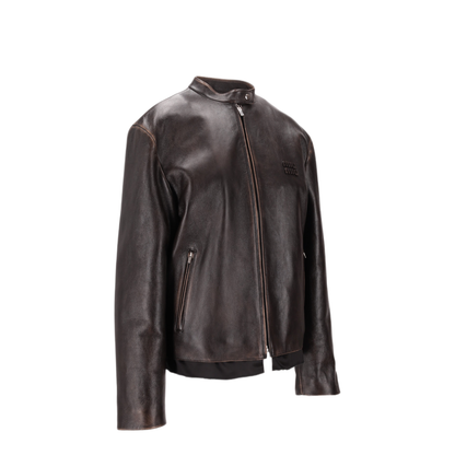 MAYFEYR - Miu Miu - Leather Nappa Old Cap - MPV957SOOO1134F0201