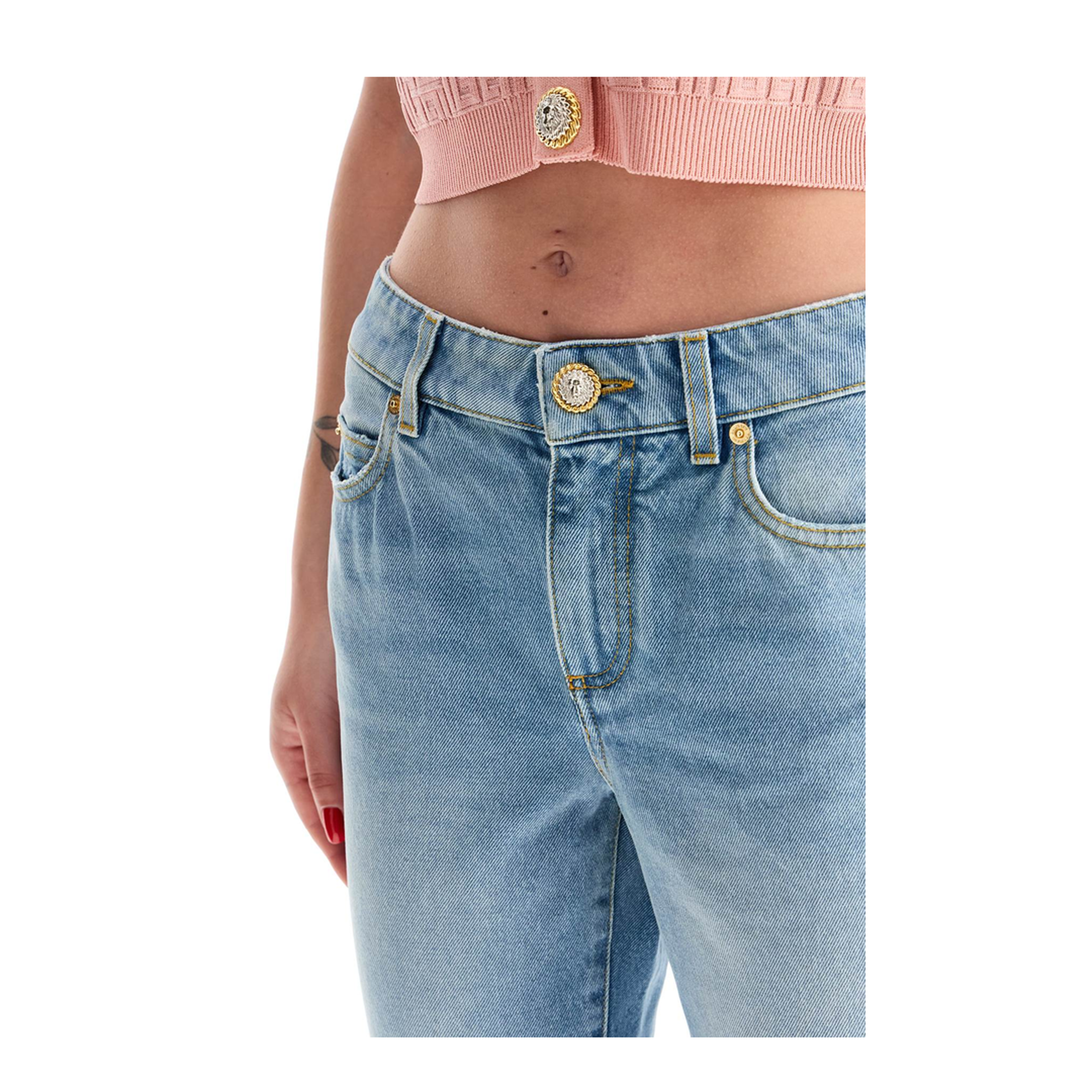 Light Blue Cotton Jeans