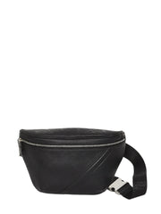 Shadow Diagonal Belt Bag Black Leather Belt Bag