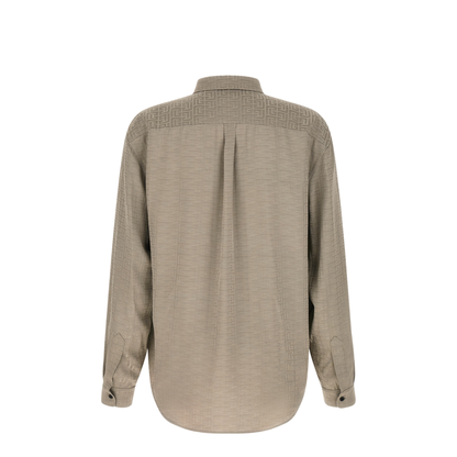 Jacquard Monogram Shirt Natural