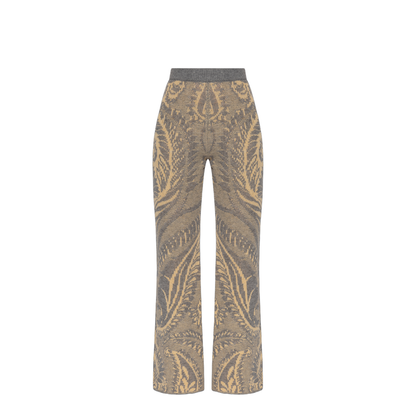 Wool Pants with Flared Legs