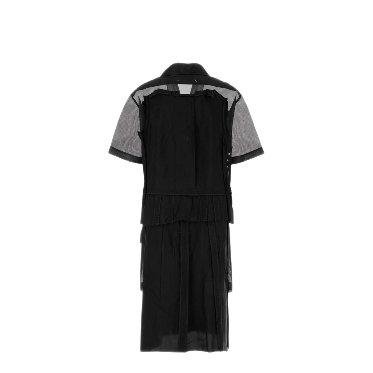 Black Mesh Design Dress