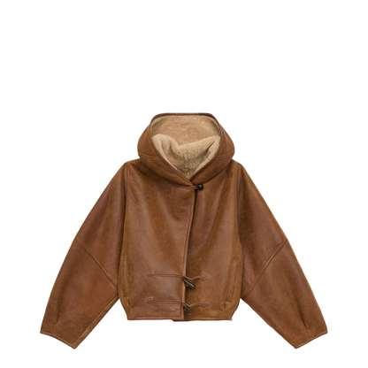 MAYFEYR - Isabel Marant - Amiel Short Shearling Coat - MA0296FAC3A03I