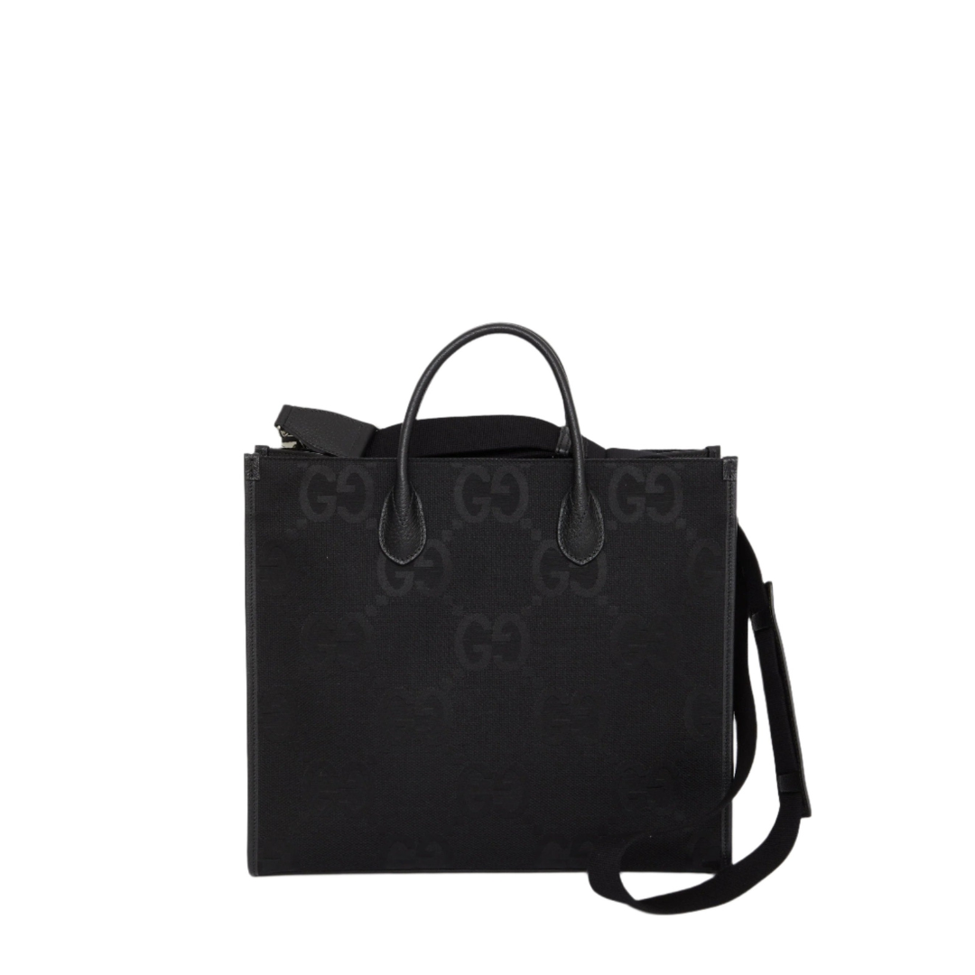 Jumbo GG Tote Bag, Silver Hardware