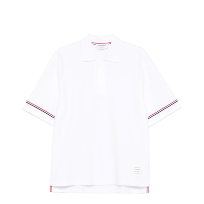 Rugby Fit RWB Stripe Short Sleeve Polo Shirt