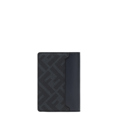 FF Squared Card Holder Leather Blue