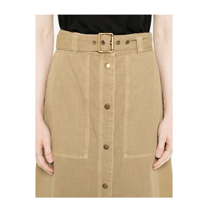 MAYFEYR - Moncler - Cotton Midi Skirt With Belt - L10932D00034M9731226