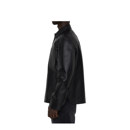 Overshirt in Lambskin Nappa