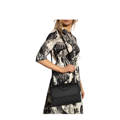Black Fleming Matte Quilted Shoulder Bag