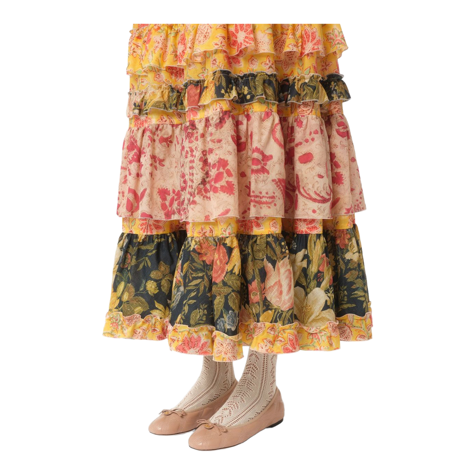 Quiltie 67 Leather Ballet Flats