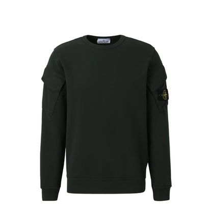 Brushed Organic Cotton Fleece Crewneck Sweatshirt