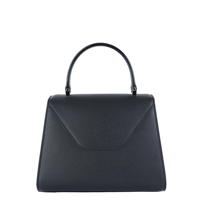 Iside Mini Millepunte Calf Leather Top Handle Bag - Black