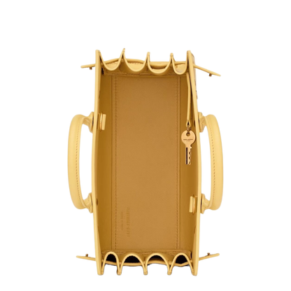 Sac de Jour Nano Smooth Leather Top-Handle Bag - Soft Lemon