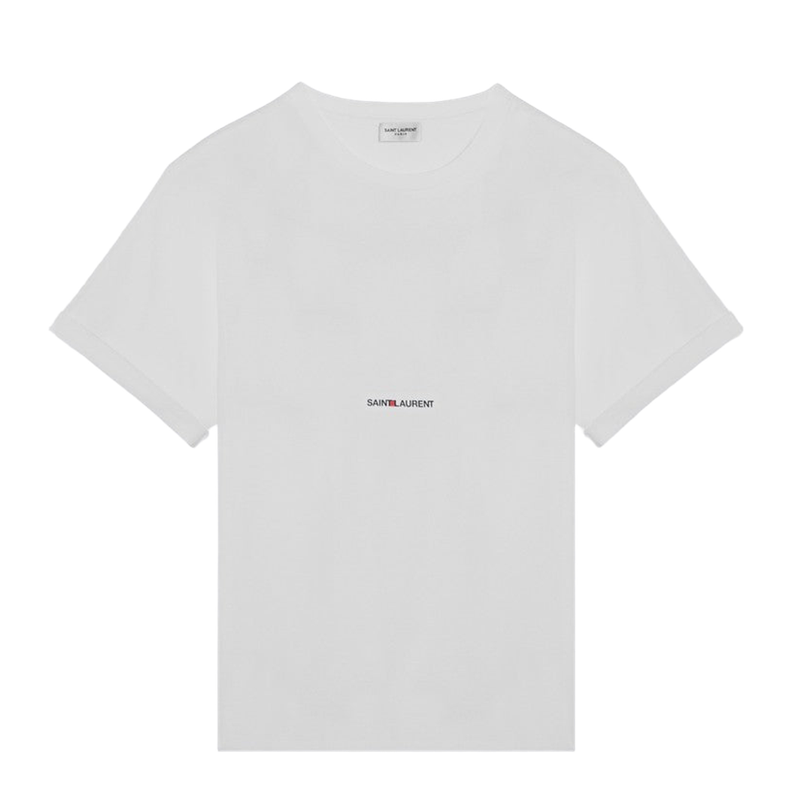 White Logo-Print Crew-Neck T-Shirt