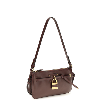 Paddington Sling Mini Lambskin Crossbody - Burnt Red