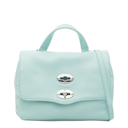 Postina Daily Baby Leather Handbag Clear Blue