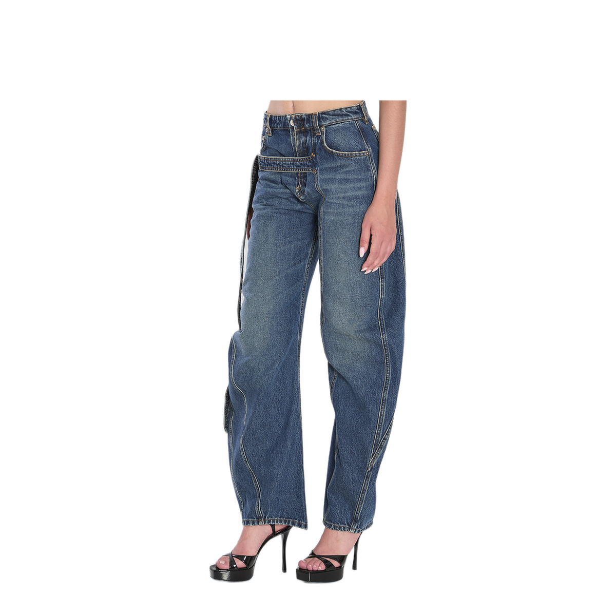 MAYFEYR - Jean Paul Gaultier - Strap Jeans In Denim - WTR009D02457