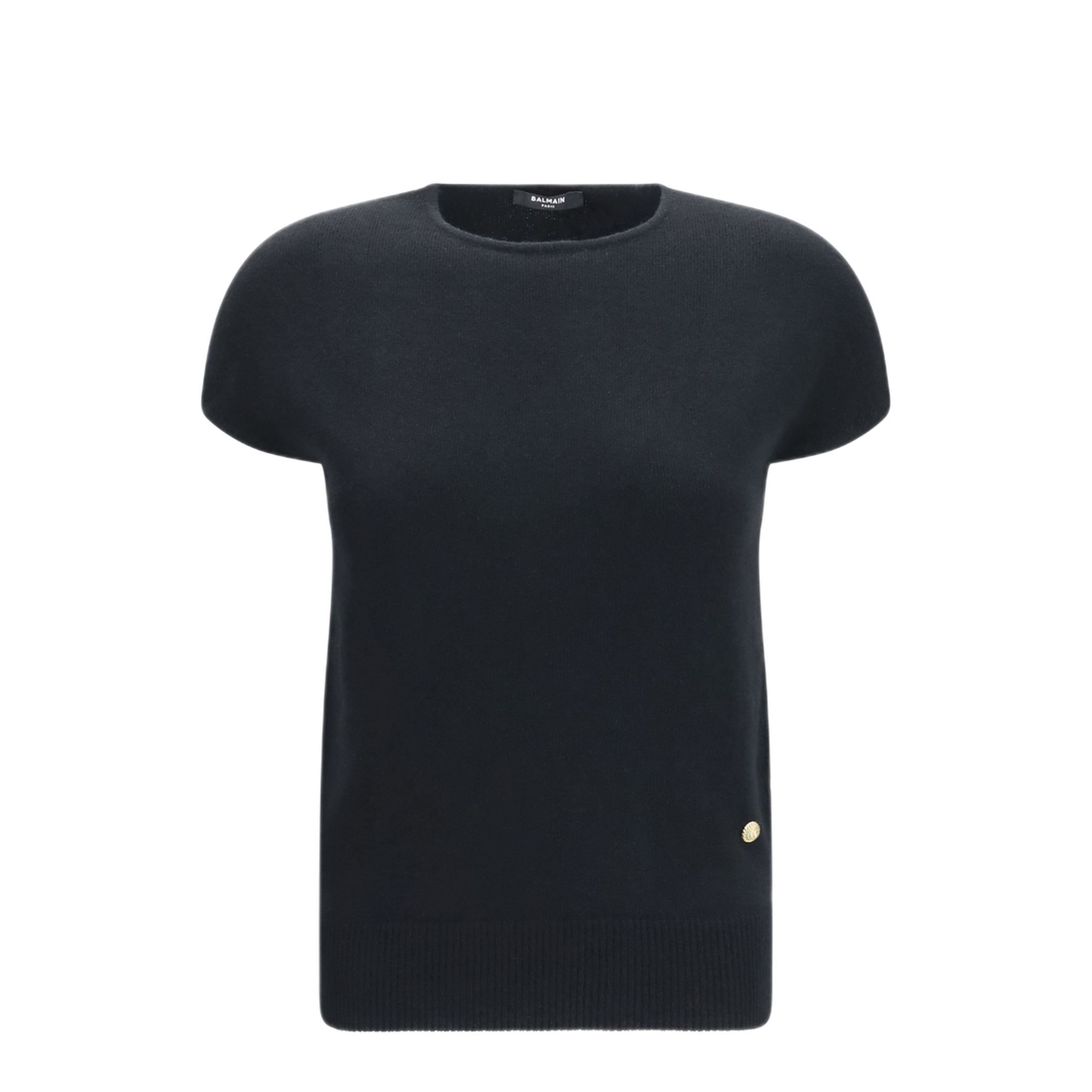 MAYFEYR - Balmain - Sleeveless Wool And Cashmere Sweater - HF1ALB45KI870PA