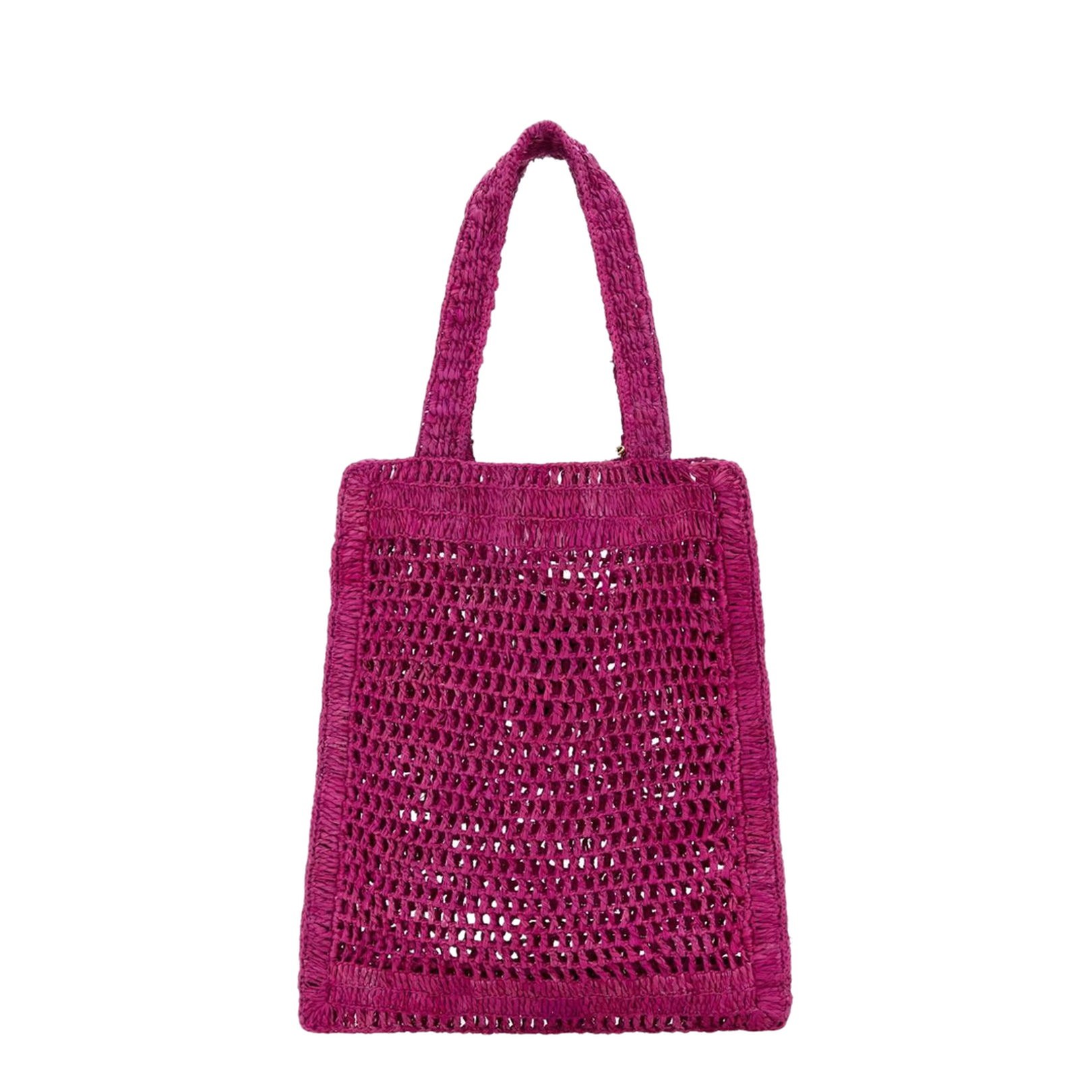 Summer Banana Tote Bag in Raffia