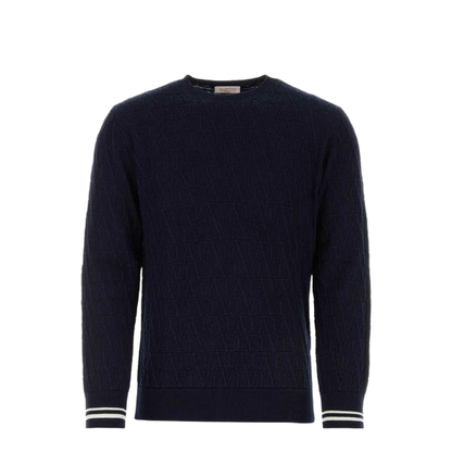 Dark Blue Cotton Sweater