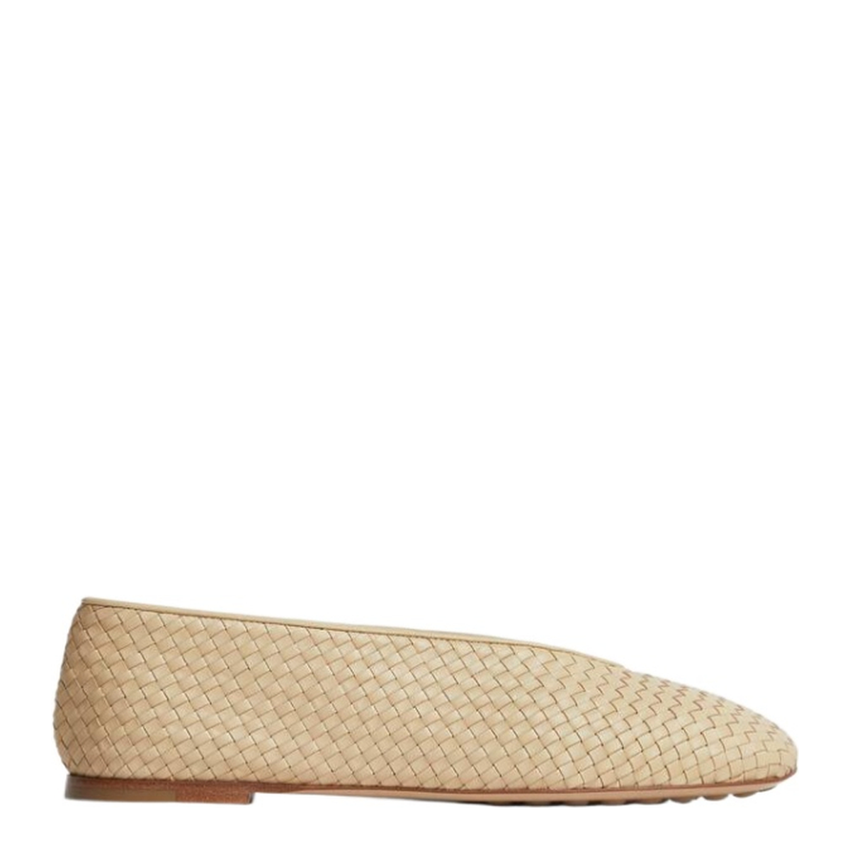 MAYFEYR - Bottega Veneta - Cream Leather Rosa Ballerinas - 837887V4VE09707