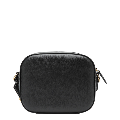 Black Camera Bag With Perforated Logo