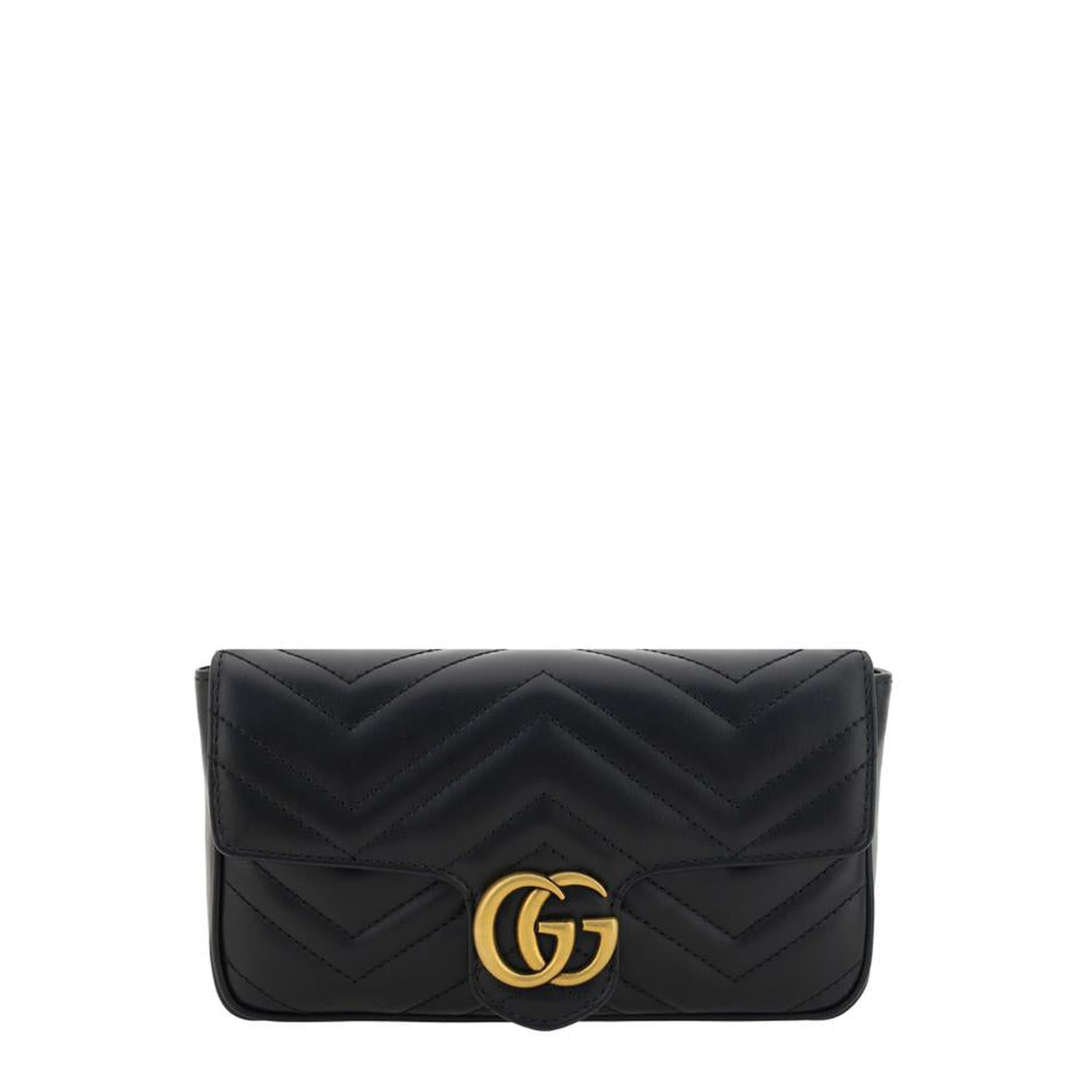 GG Marmont Leather Continental Wallet - Black