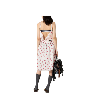 MAYFEYR - Miu Miu - Flame Poplin Dress - MF5910SOOO17O3F0970
