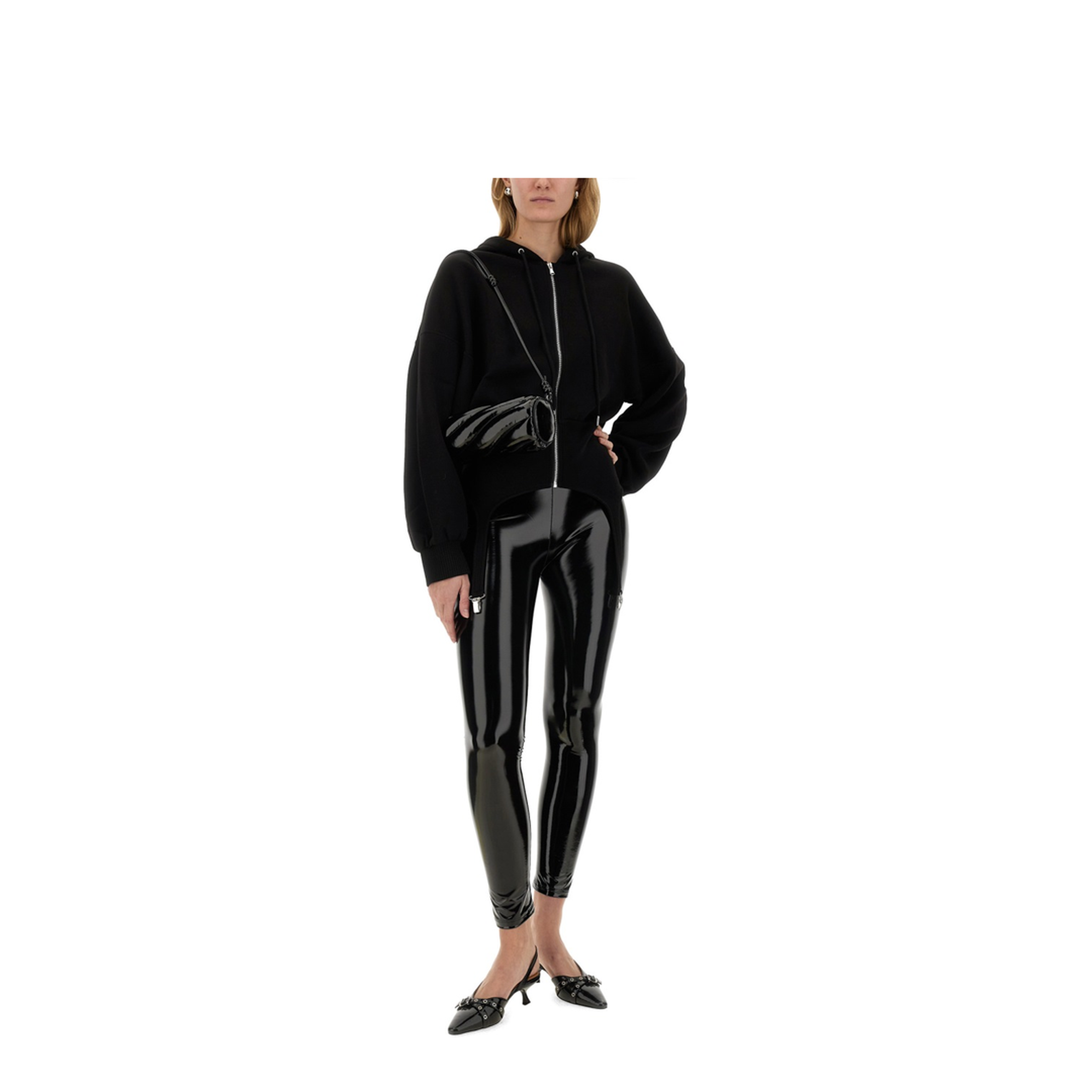 MAYFEYR - FIORUCCI - Sweatshirt With Suspenders - W01FMSHO268NE01BK01BLACK