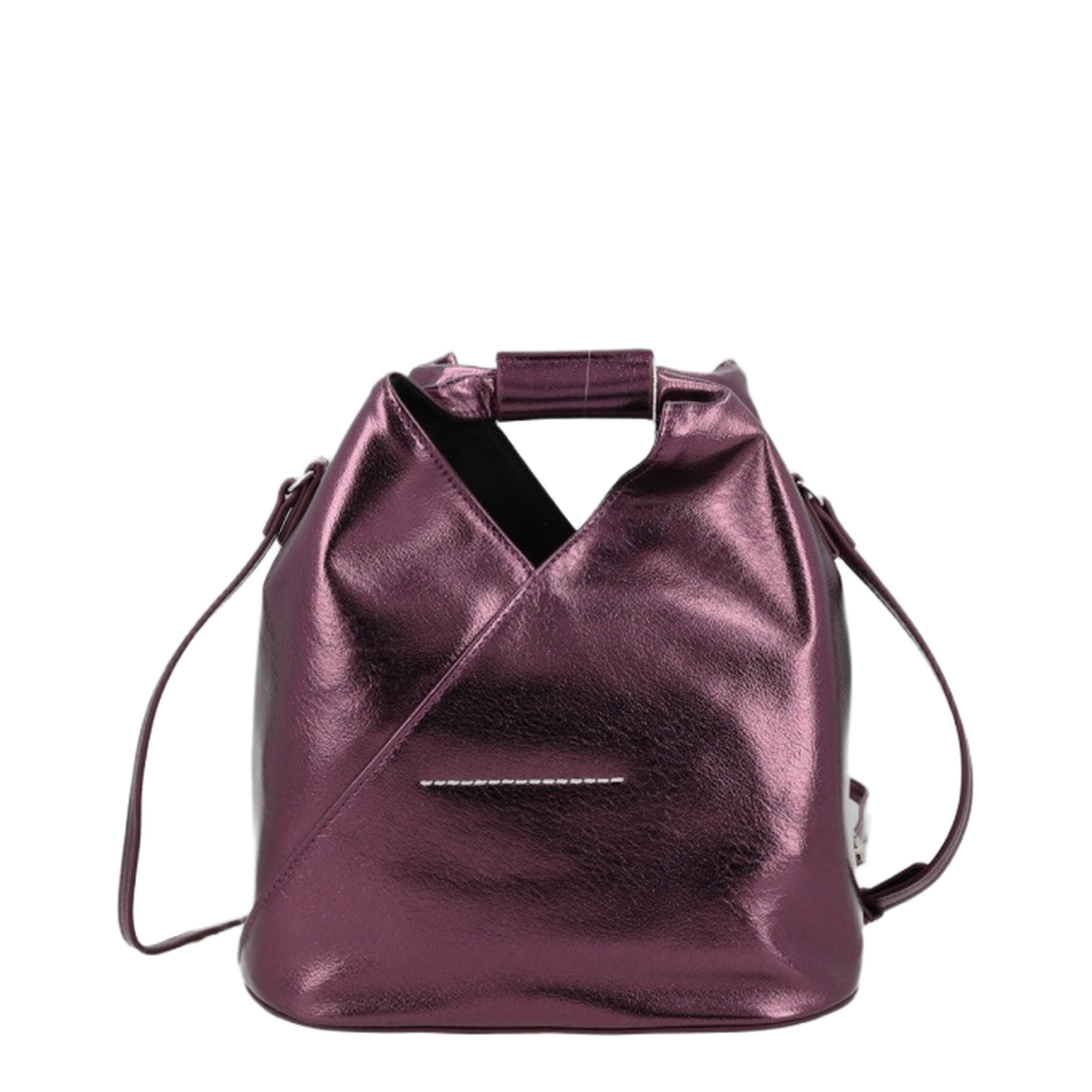 Japanese Polyester Crossbody - Aubergine / Purple