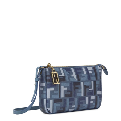 Baguette Canvas Clutch - Navy Blue
