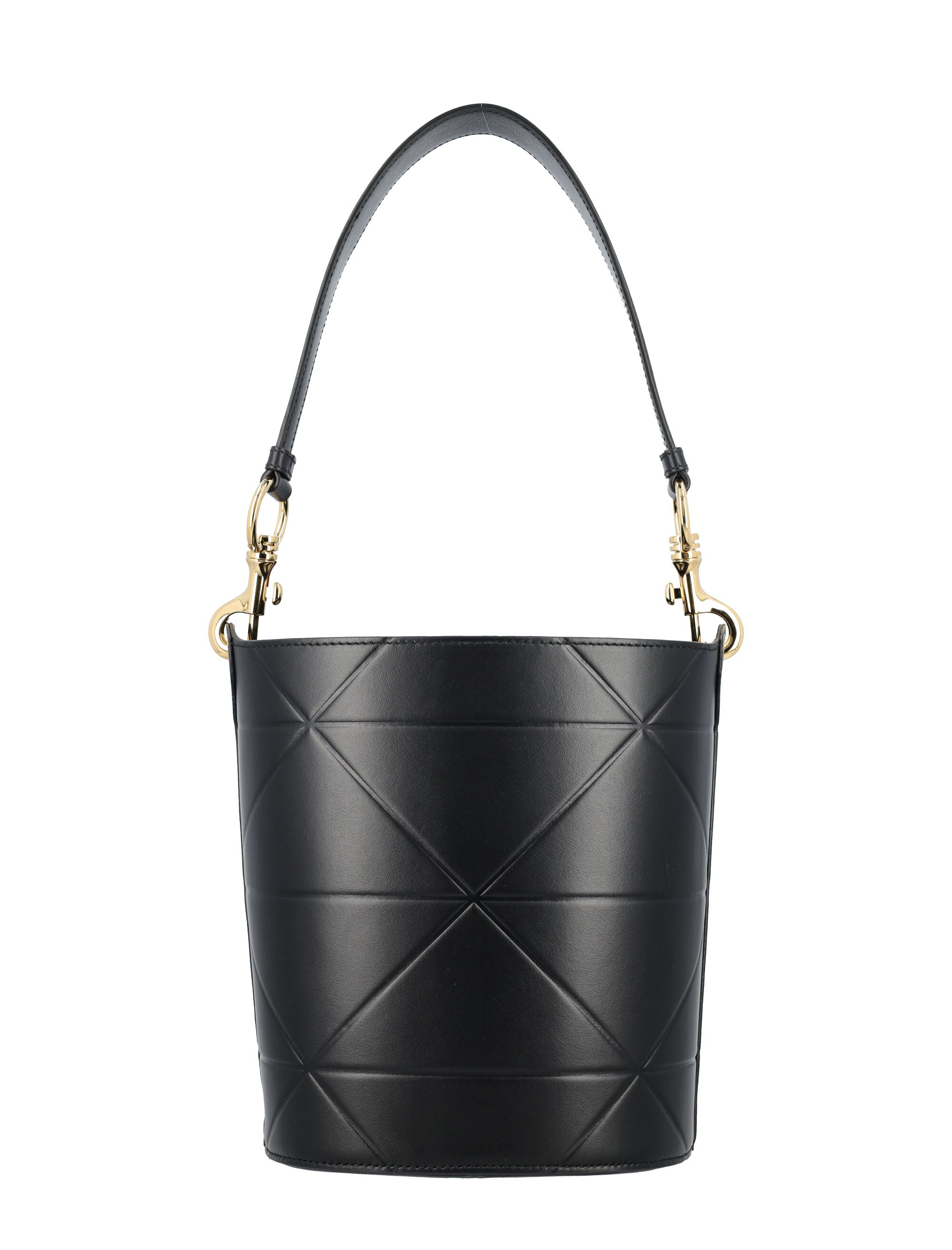 Logo Plaque Bucket Bag