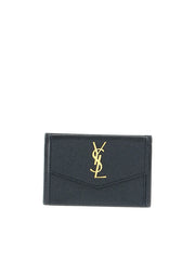 Cardholder with Coin Pouch, Gold Hardware