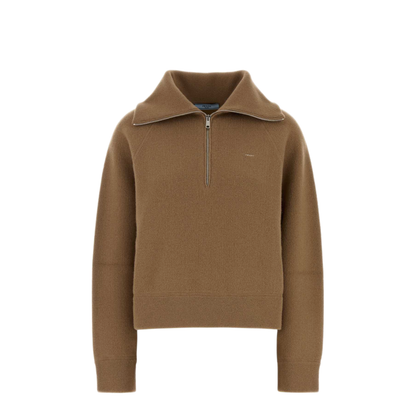 MAYFEYR - Prada - Camel Cashmere Polo Shirt - P24F3GSWMO173XF0040