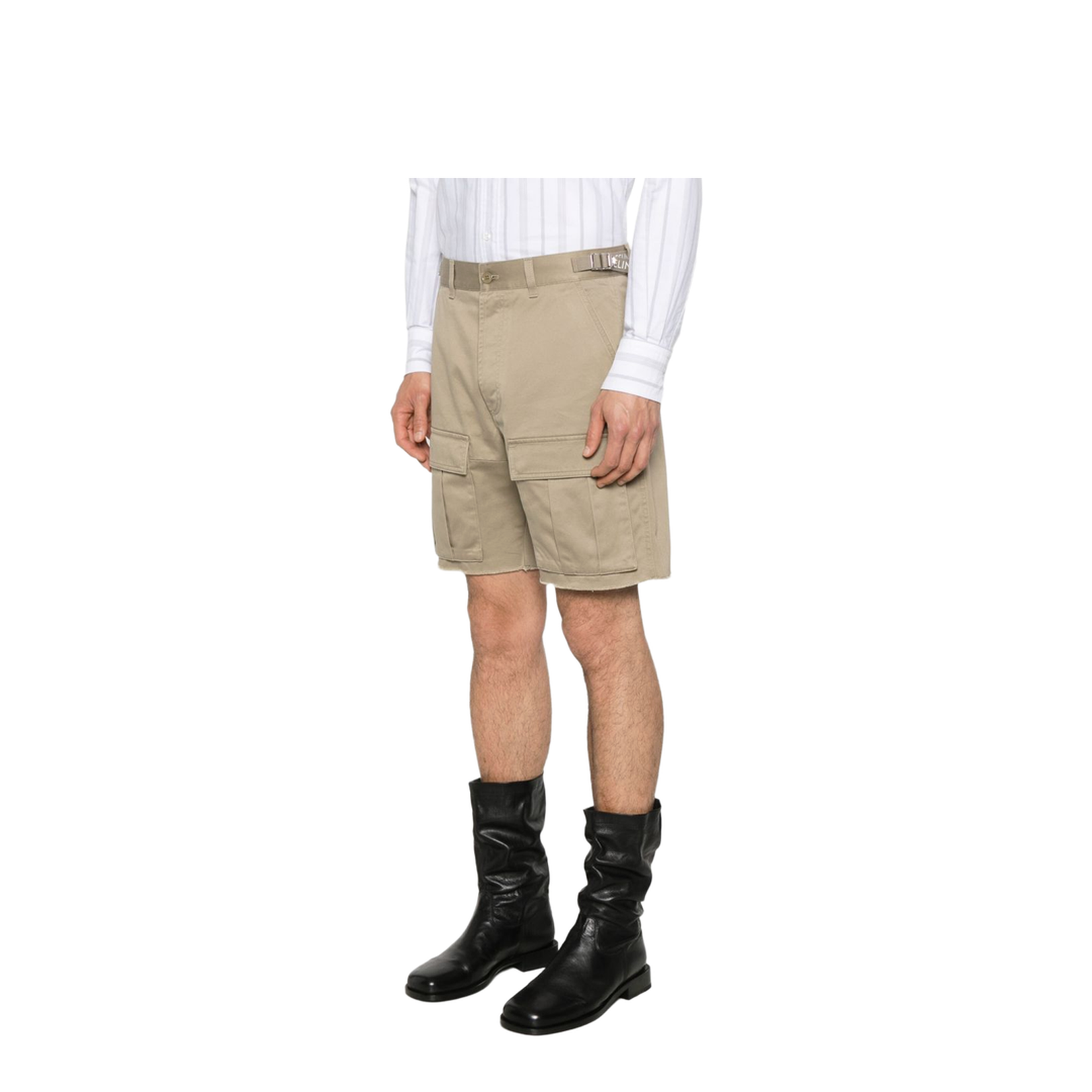 Beige cargo shorts