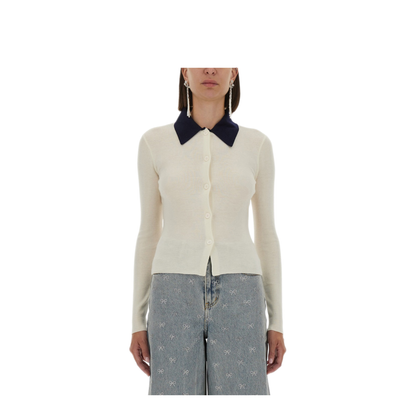 MAYFEYR - Self Portrait - Merino Wool Cardigan - PF25097CCCREAM