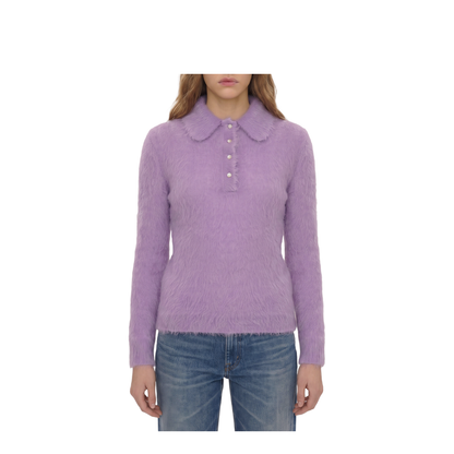 MAYFEYR - Chloè - Dreamy Lavander Polo-Style Pullover - CH26AMP16720508