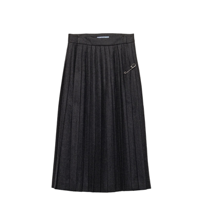 MAYFEYR - Prada - Pleated Wool Flannel Skirt - P118Z11GZF0308